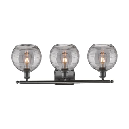 A large image of the Innovations Lighting 516-3W-11-28-Athens Deco Swirl-Vanity Light Alternate Image