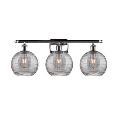 A large image of the Innovations Lighting 516-3W-11-28-Athens Deco Swirl-Vanity Light Alternate Image