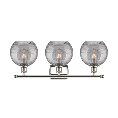 A large image of the Innovations Lighting 516-3W-11-28-Athens Deco Swirl-Vanity Light Alternate Image