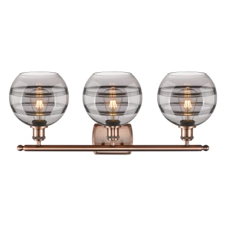 A large image of the Innovations Lighting 516-3W-11-28-Rochester-Bathroom Vanity Light Alternate Image