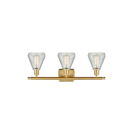 A large image of the Innovations Lighting 516-3W-12-26 Conesus Vanity Alternate Image