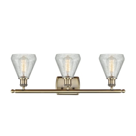 A large image of the Innovations Lighting 516-3W-12-26 Conesus Vanity Alternate Image