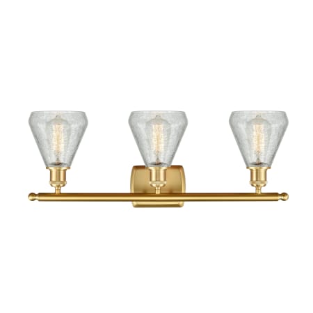 A large image of the Innovations Lighting 516-3W-12-26 Conesus Vanity Alternate Image