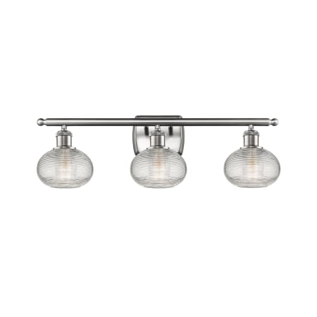 A large image of the Innovations Lighting 516-3W-8-26-Ithaca-Bathroom Vanity Light Alternate Image