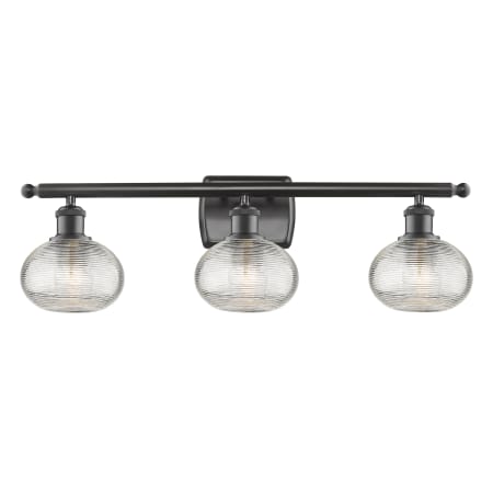 A large image of the Innovations Lighting 516-3W-8-26-Ithaca-Bathroom Vanity Light Alternate Image