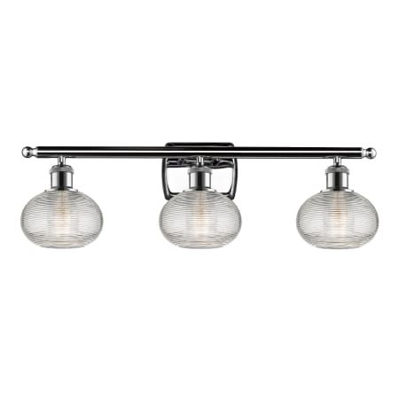 A large image of the Innovations Lighting 516-3W-8-26-Ithaca-Bathroom Vanity Light Alternate Image