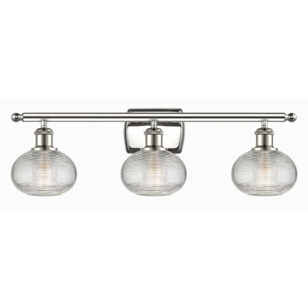 A large image of the Innovations Lighting 516-3W-8-26-Ithaca-Bathroom Vanity Light Alternate Image