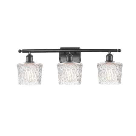 A large image of the Innovations Lighting 516-3W Niagra Oil Rubbed Bronze / Clear