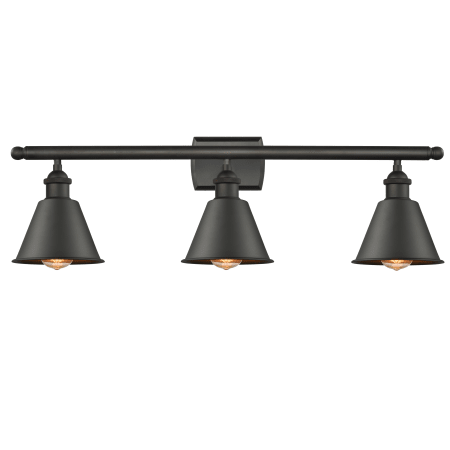 A large image of the Innovations Lighting 516-3W Smithfield Oiled Rubbed Bronze