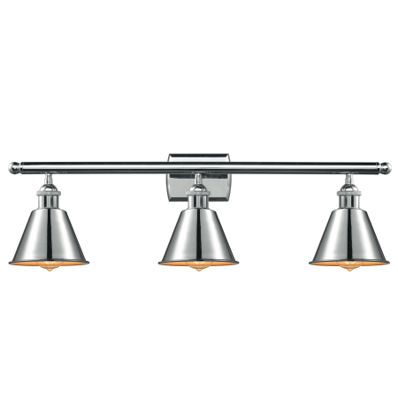 A large image of the Innovations Lighting 516-3W Smithfield Polished Chrome