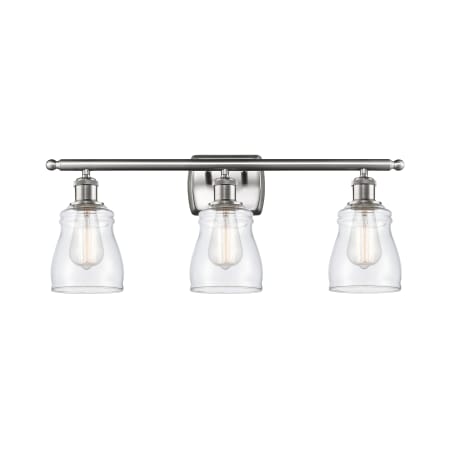 A large image of the Innovations Lighting 516-3W Ellery Brushed Satin Nickel / Seedy