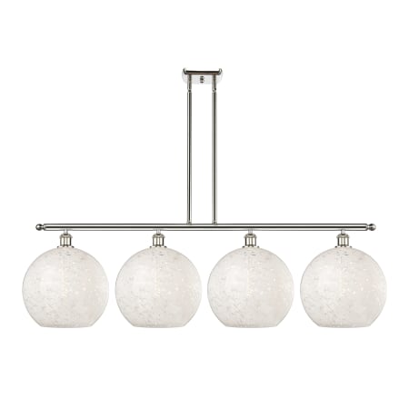 A large image of the Innovations Lighting 516-4I-14-51-White Mouchette-Indoor Pendant Alternate Image