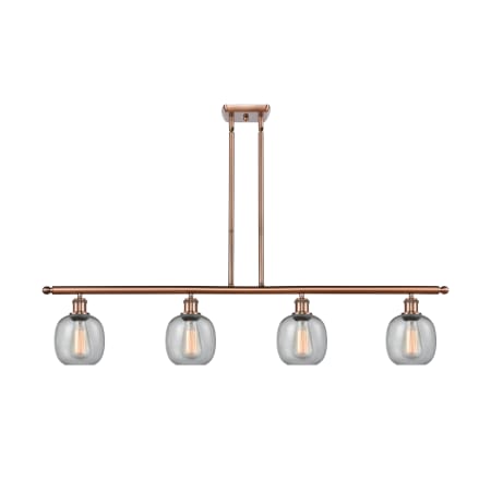 A large image of the Innovations Lighting 516-4I Belfast Antique Copper / Seedy