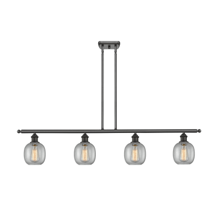 A large image of the Innovations Lighting 516-4I Belfast Oiled Rubbed Bronze / Clear Seedy