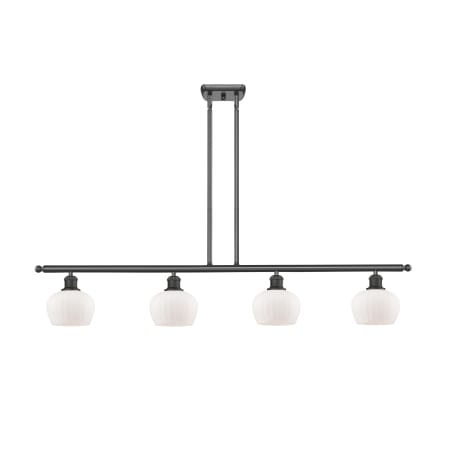 A large image of the Innovations Lighting 516-4I Fenton Oil Rubbed Bronze / Matte White