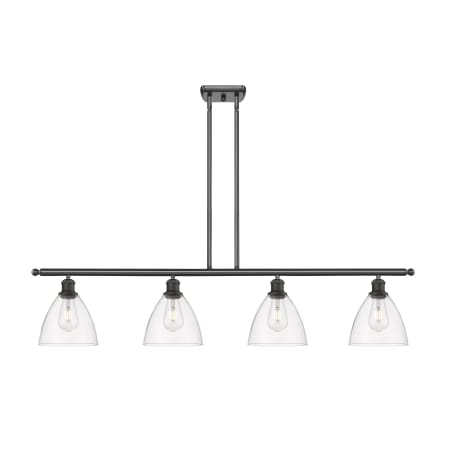 A large image of the Innovations Lighting 516-4I-11-48 Bristol Linear Oil Rubbed Bronze / Clear