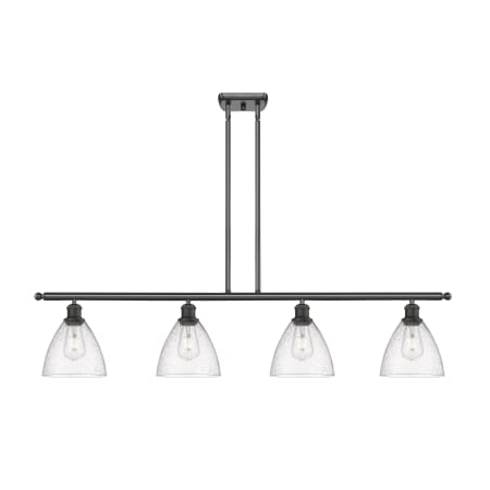 A large image of the Innovations Lighting 516-4I-11-48 Bristol Linear Oil Rubbed Bronze / Seedy