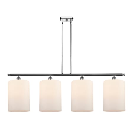 A large image of the Innovations Lighting 516-4I-10-48-L Cobbleskill Linear Polished Chrome / Matte White