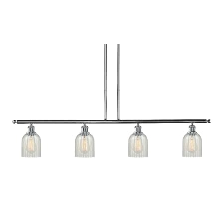 A large image of the Innovations Lighting 516-4I Caledonia Polished Chrome / Mouchette