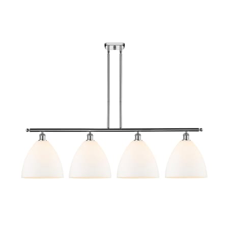 A large image of the Innovations Lighting 516-4I-14-50 Bristol Linear Polished Chrome / Matte White