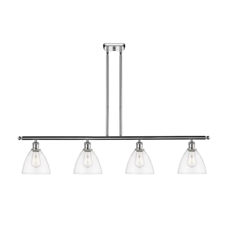 A large image of the Innovations Lighting 516-4I-11-48 Bristol Linear Polished Chrome / Clear