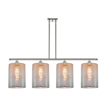 A large image of the Innovations Lighting 516-4I-10-48-L Cobbleskill Linear Polished Nickel / Mercury