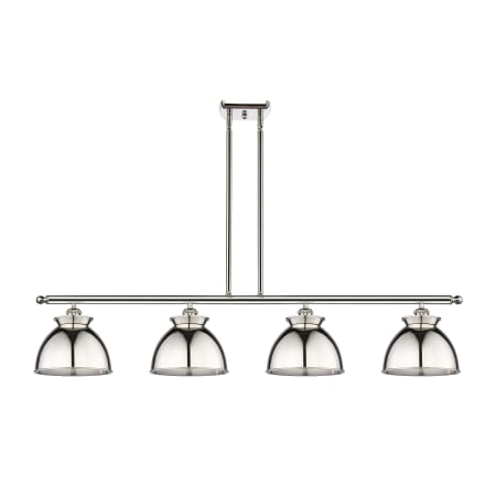 A large image of the Innovations Lighting 516-4I-11-48 Adirondack Linear Polished Nickel