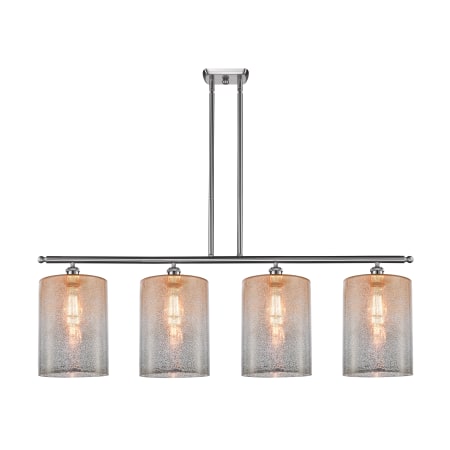 A large image of the Innovations Lighting 516-4I-10-48-L Cobbleskill Linear Brushed Satin Nickel / Mercury