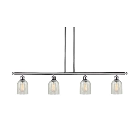 A large image of the Innovations Lighting 516-4I Caledonia Brushed Satin Nickel / Mouchette