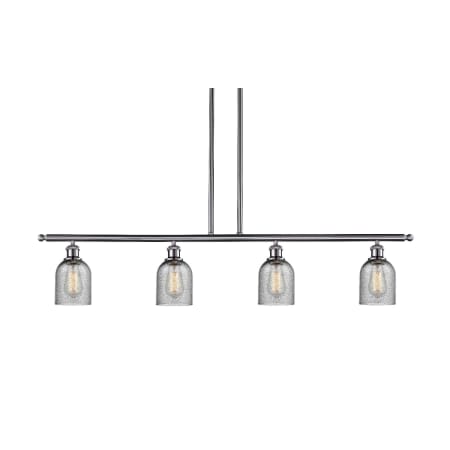 A large image of the Innovations Lighting 516-4I Caledonia Brushed Satin Nickel / Charcoal