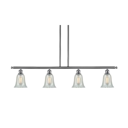 A large image of the Innovations Lighting 516-4I Hanover Brushed Satin Nickel / Mouchette