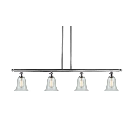 A large image of the Innovations Lighting 516-4I Hanover Brushed Satin Nickel / Fishnet