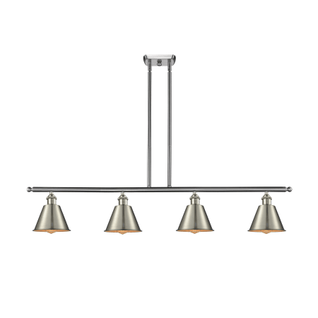 A large image of the Innovations Lighting 516-4I Smithfield Brushed Satin Nickel / Metal Shade