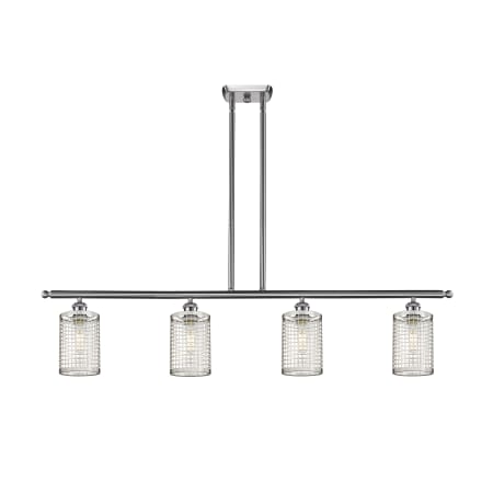 A large image of the Innovations Lighting 516-4I-10-48 Nestbrook Linear Satin Nickel