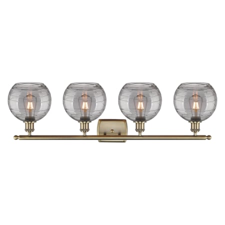 A large image of the Innovations Lighting 516-4W 11 38 Athens Deco Swirl Vanity Alternate Image