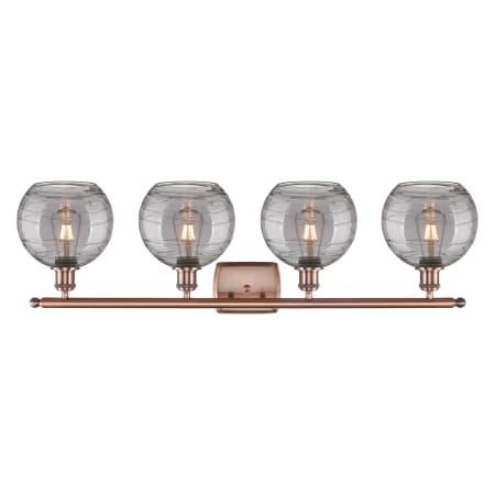 A large image of the Innovations Lighting 516-4W 11 38 Athens Deco Swirl Vanity Alternate Image