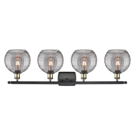 A large image of the Innovations Lighting 516-4W 11 38 Athens Deco Swirl Vanity Alternate Image