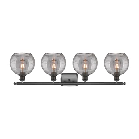 A large image of the Innovations Lighting 516-4W 11 38 Athens Deco Swirl Vanity Alternate Image