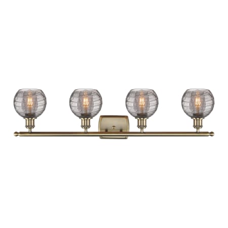 A large image of the Innovations Lighting 516-4W 9 36 Athens Deco Swirl Vanity Alternate Image