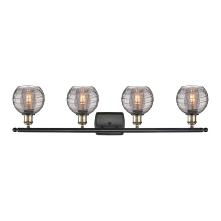 A large image of the Innovations Lighting 516-4W 9 36 Athens Deco Swirl Vanity Alternate Image