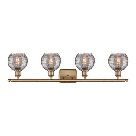 A large image of the Innovations Lighting 516-4W 9 36 Athens Deco Swirl Vanity Alternate Image