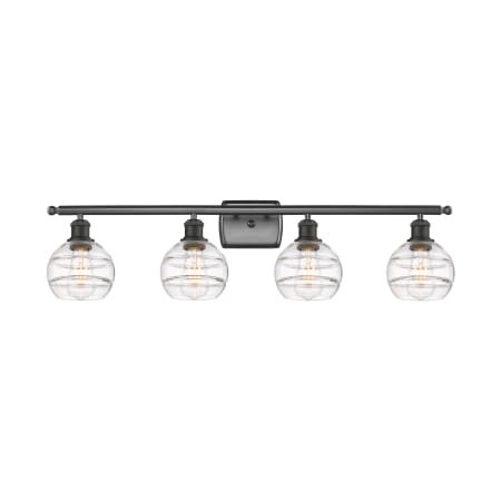 A large image of the Innovations Lighting 516-4W-9-36 Rochester Vanity Alternate Image