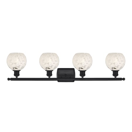 A large image of the Innovations Lighting 516-4W-9-36-White Mouchette-Bathroom Vanity Light Alternate Image