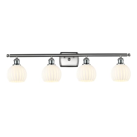 A large image of the Innovations Lighting 516-4W-9-36-White Venetian-Bathroom Vanity Light Alternate Image