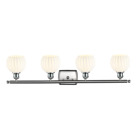 A large image of the Innovations Lighting 516-4W-9-36-White Venetian-Bathroom Vanity Light Alternate Image