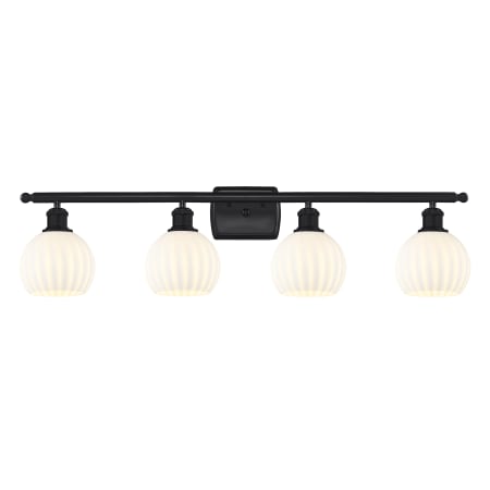 A large image of the Innovations Lighting 516-4W-9-36-White Venetian-Bathroom Vanity Light Alternate Image