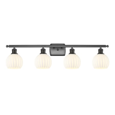 A large image of the Innovations Lighting 516-4W-9-36-White Venetian-Bathroom Vanity Light Alternate Image