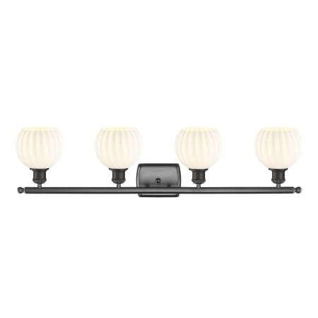 A large image of the Innovations Lighting 516-4W-9-36-White Venetian-Bathroom Vanity Light Alternate Image