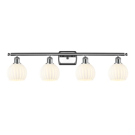 A large image of the Innovations Lighting 516-4W-9-36-White Venetian-Bathroom Vanity Light Alternate Image