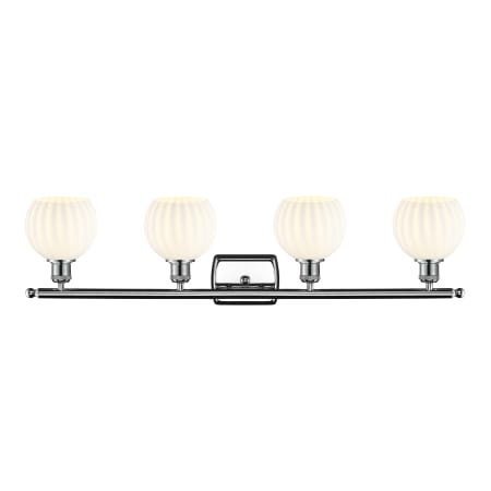 A large image of the Innovations Lighting 516-4W-9-36-White Venetian-Bathroom Vanity Light Alternate Image